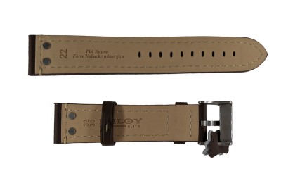 Aviator watch strap, 22mm, Brown, CP000381.22.02