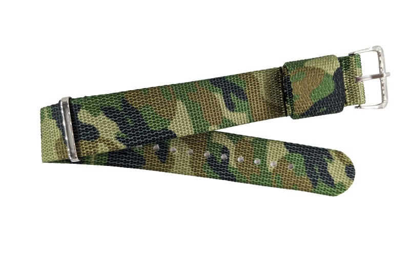 Camouflage NATO watch strap, 20mm, Military pattern, CP000410.20.C2