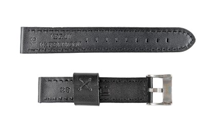 Vegan waterproof watch strap, 18mm, Black, CP000415.18.01