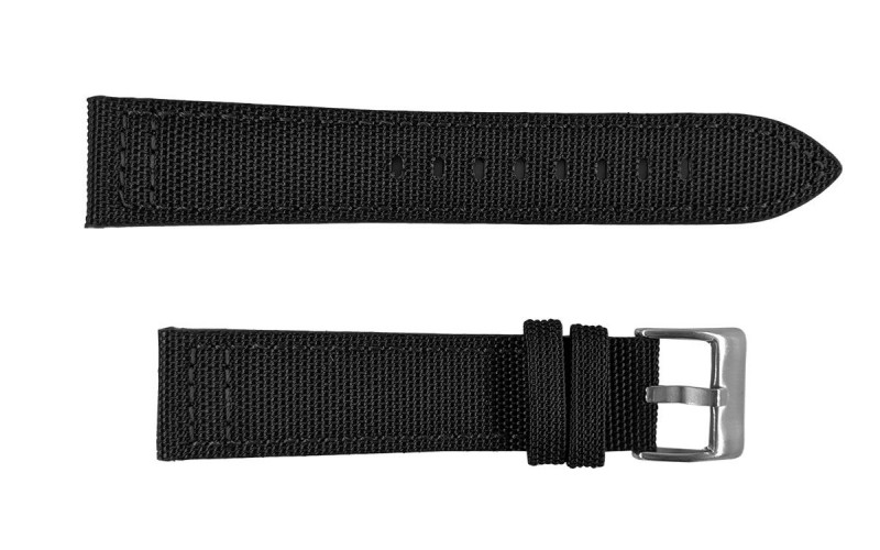 Kevlar fabric watch strap, 22mm, Black, CP000416.22.01