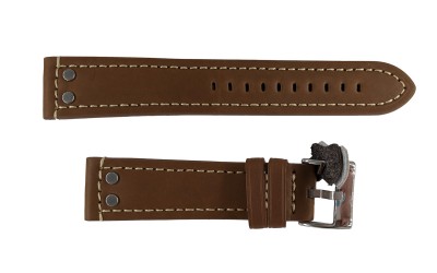 Aviator watch strap, 22mm, Brown, CP000381.22.03