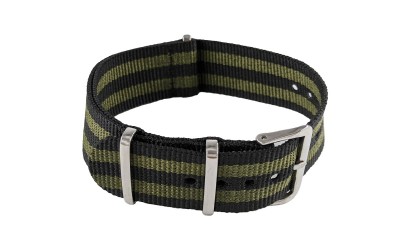 NATO watch strap, 20mm, Black, Army Green, CP000387.20.96