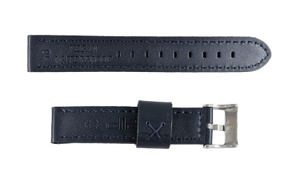Vegan waterproof watch strap, 18mm, Blue, CP000415.18.05