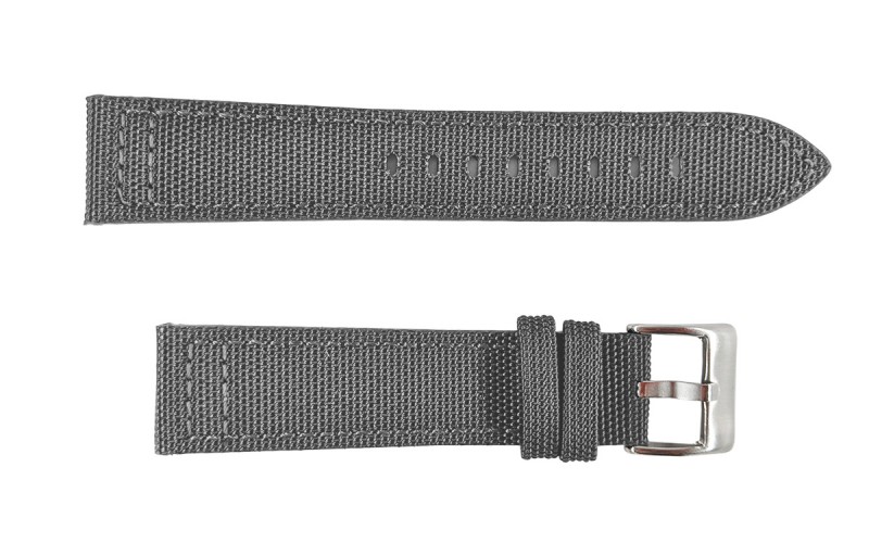 Kevlar fabric watch strap, 20mm, Grey, CP000416.20.07