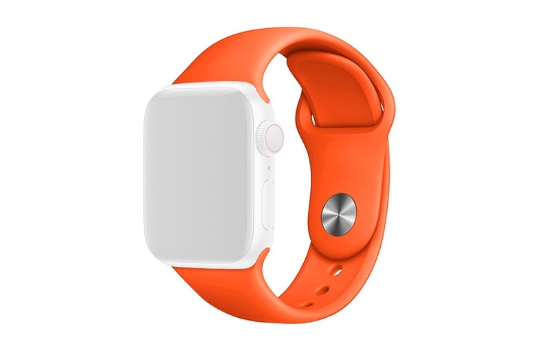 Silicone strap for Apple Watch 42/44/45/49 mm, Orange, RSJ-01-00A-24