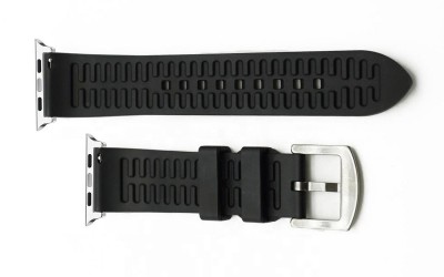 FKM rubber Apple Watch sport strap, 22mm, Black, iJP-RWB0002-22P-1A