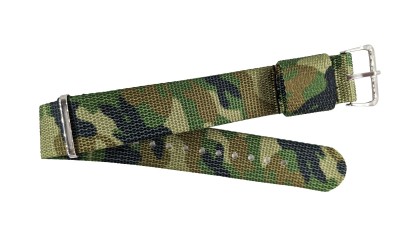 Camouflage NATO watch strap, 22mm, Military pattern, CP000410.22.C2