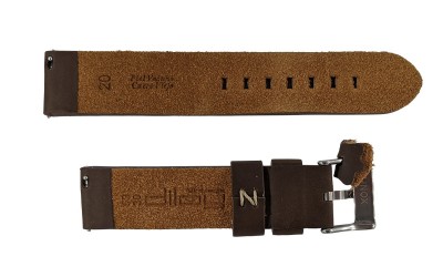 Vintage leather watch strap, 22mm, Brown, CP000383.22.02