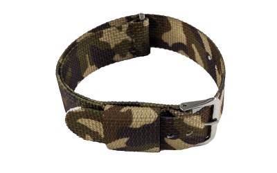 Camouflage NATO watch strap, 22mm, Military pattern, CP000410.22.C3