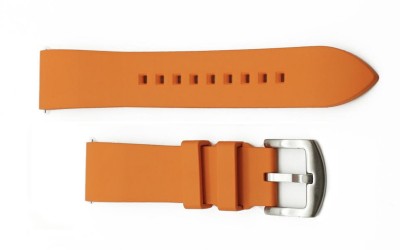 Sporty FKM rubber watch strap, 20mm, Orange, JP-RWB0002-20P-4A2