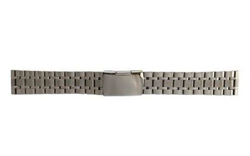 Solid stainless steel watch band, 20mm, Silver, CMSOLID02.20.CC