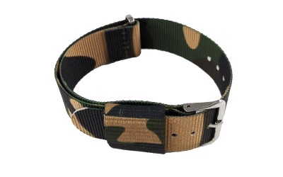 Camouflage NATO watch strap, 22mm, Military pattern, CP000410.22.C1