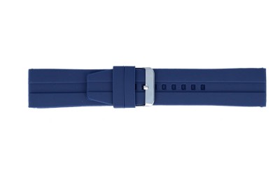Silicone watch strap, Extra Long, 20mm, Blue, CSSBR03L.20.05