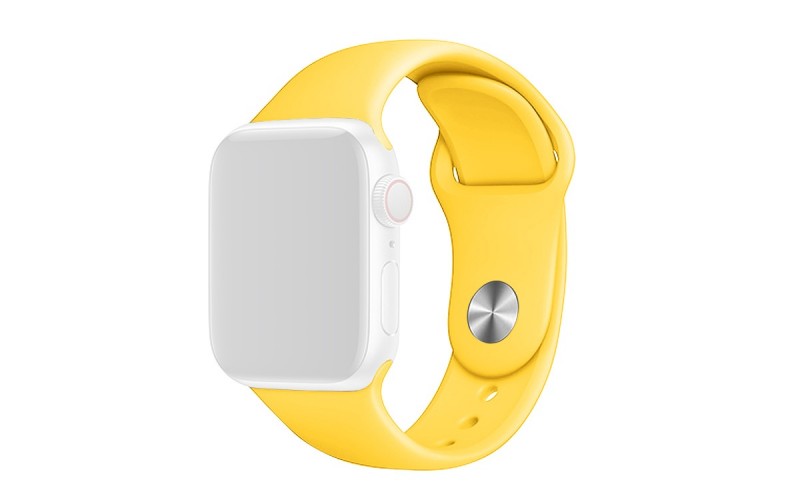 Silicone strap for Apple Watch 38/40/41 mm, Yellow, RSJ-01-00A-19