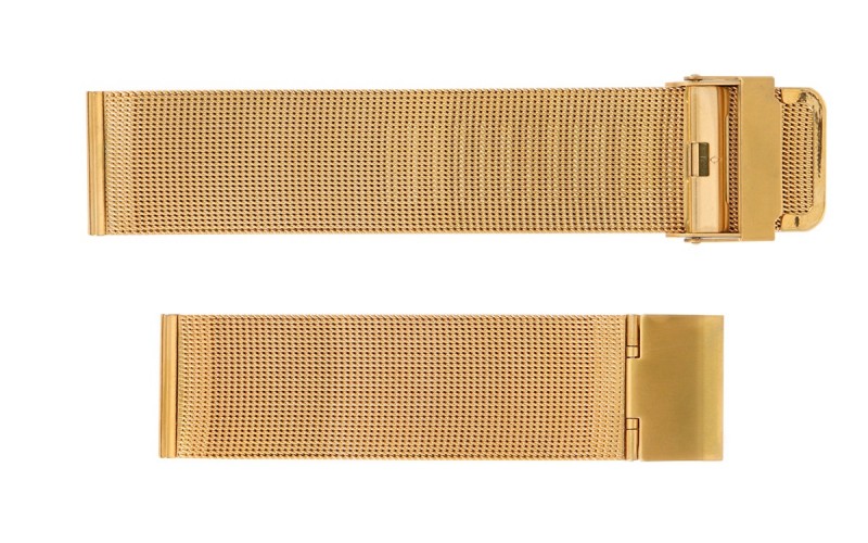 Mesh stainless steel watch band, 18mm, Gold, CMMESH05.18.FB