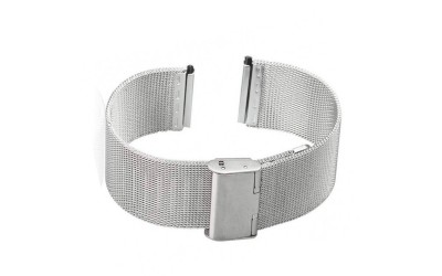 Mesh stainless steel watch band, 18mm, Silver, CMMESH05.18.CC