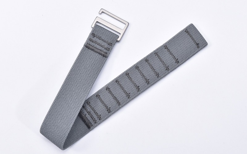 Elastic one-piece nylon watch strap, 22 mm, Grey Elastic one-piece nylon watch strap, 22 mm, Grey