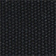 Washable cotton canvas watch strap, 22 mm, Black