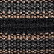 Woven nylon watch strap, 22 mm, Striped