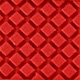 Sporty FKM rubber watch strap with locking feature, 20 mm, Red