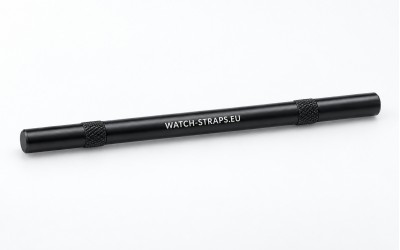 Dual-ended spring bar removal and watch bracelet adjustment tool, Black